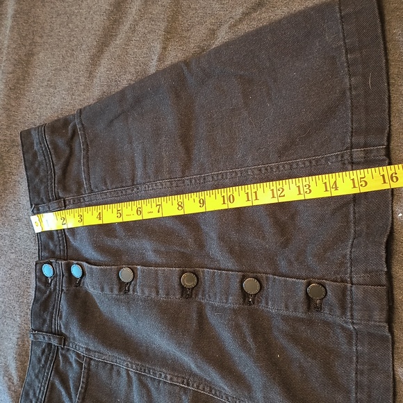Black denim high rise skirt - Picture 4 of 6